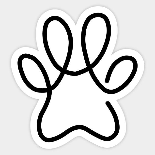 Kawaii Cat Paw Sticker by Mai-Hime 